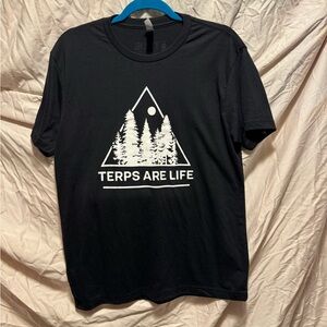 Next Level Apparel Black Graphic Tee